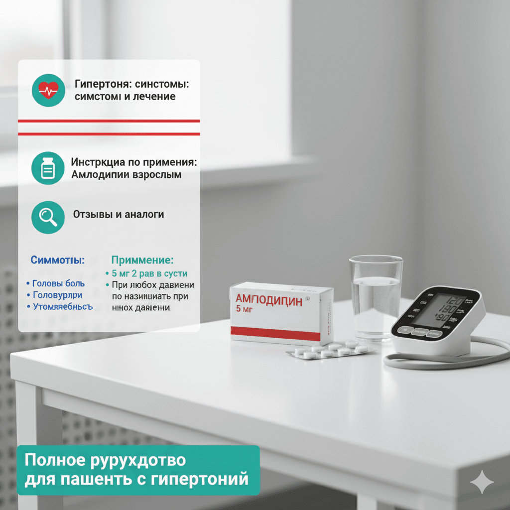 амлодипин 5 мг инструкция по применению цена отзывы аналоги