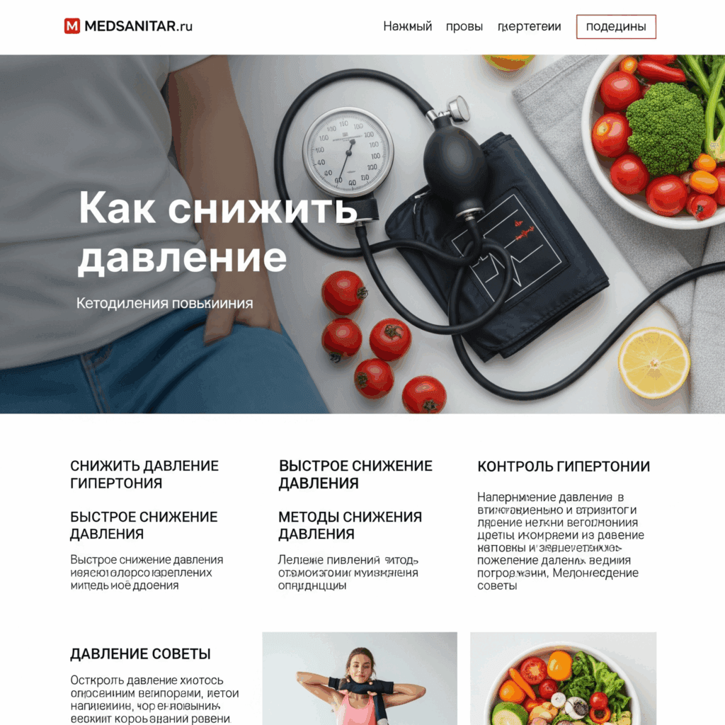 как быстро снизить давление: советы и методы