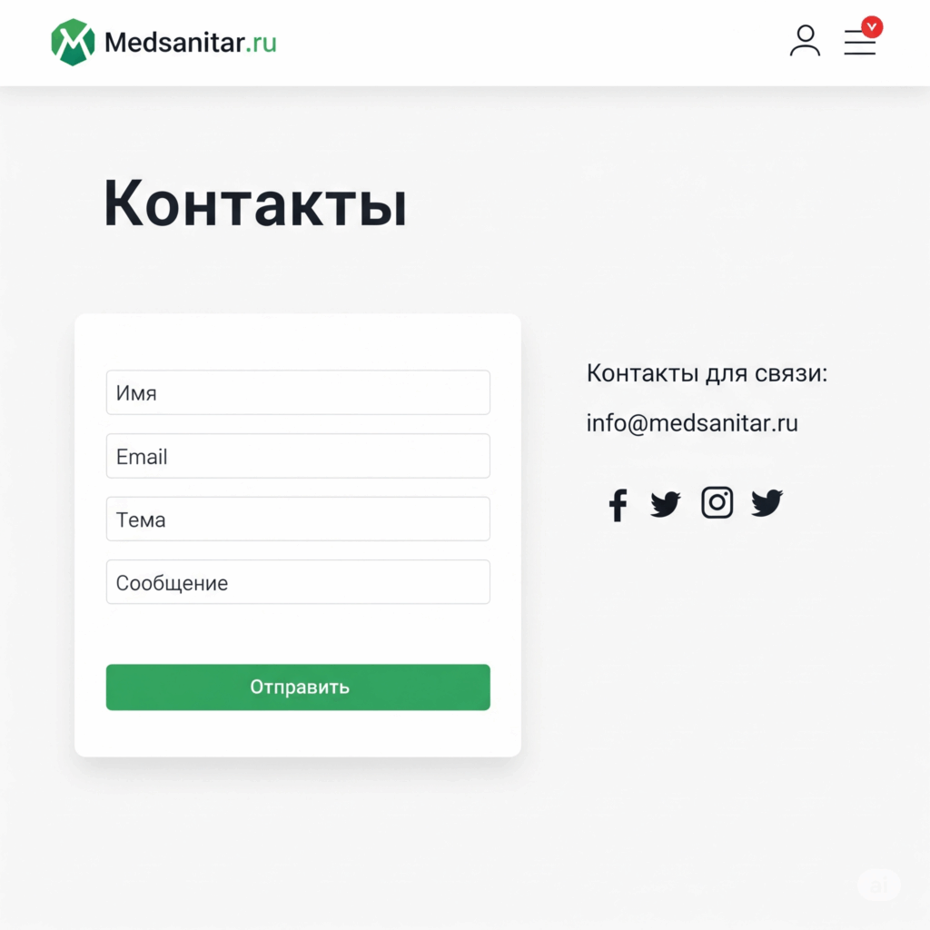контакты Medsanitar