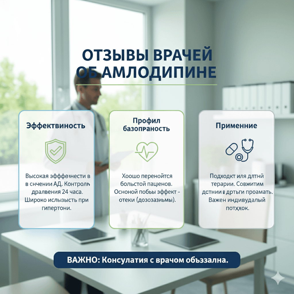 амлодипин отзывы врачей — иллюстрация влияния на сосудистую систему