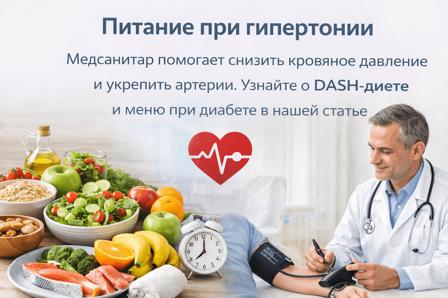 Питание при гипертонии Медсанитар комплексные рекомендации по лечебному столу 1 Питание при гипертонии Медсанитар